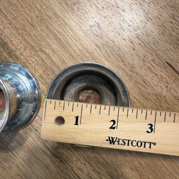 Taper/Tealight International Silver Co Silver Plate Candlestick Holders Set Vtg - Picture 5 of 12